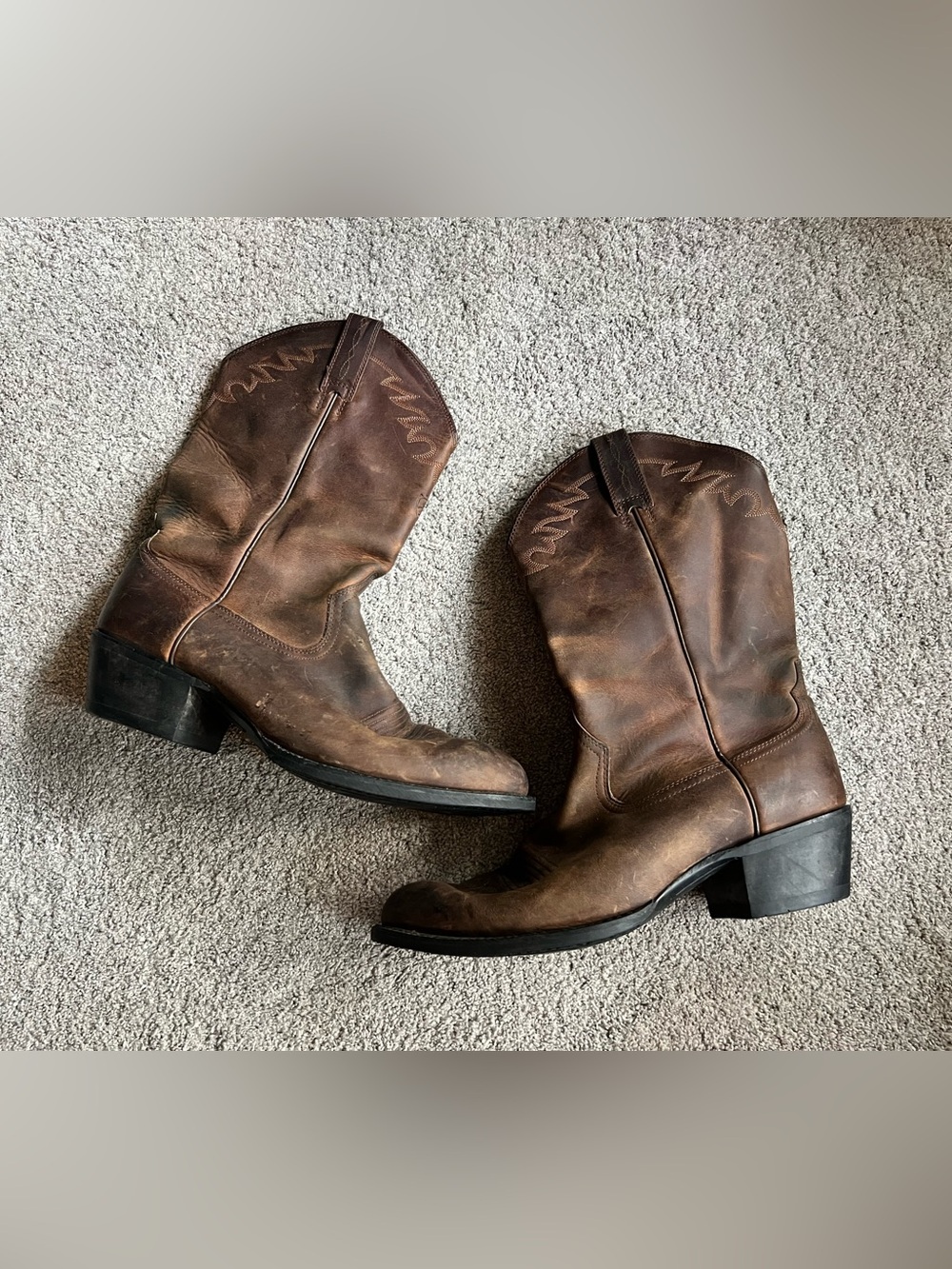 Ariat 10002194 Sedona Mens Size 12 EE Brown Leather Western Cowboy Boots 12EE